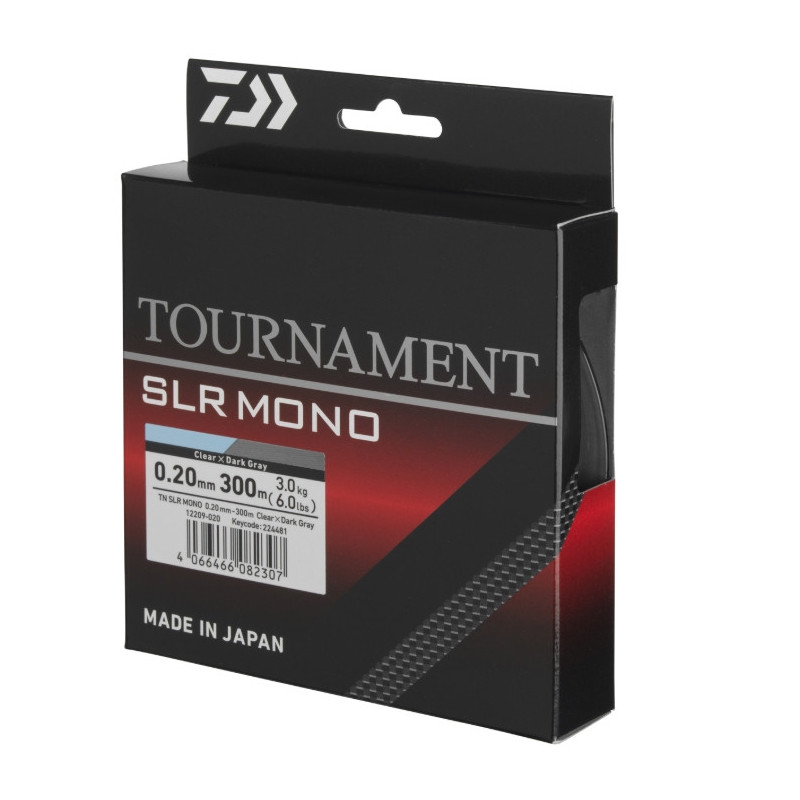 Żyłka Daiwa Tournament SLR 300, 0,23mm - grey transparent