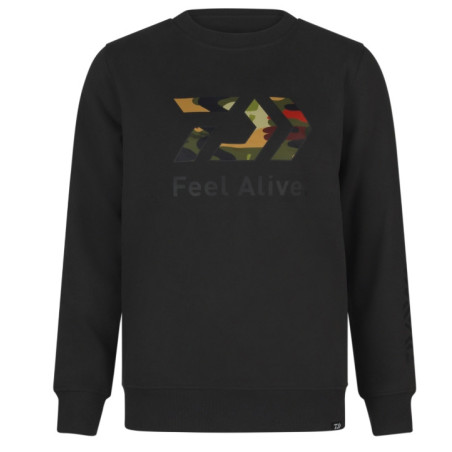 Bluza Daiwa D-VEC Crew Neck Camo roz.L - charcoal