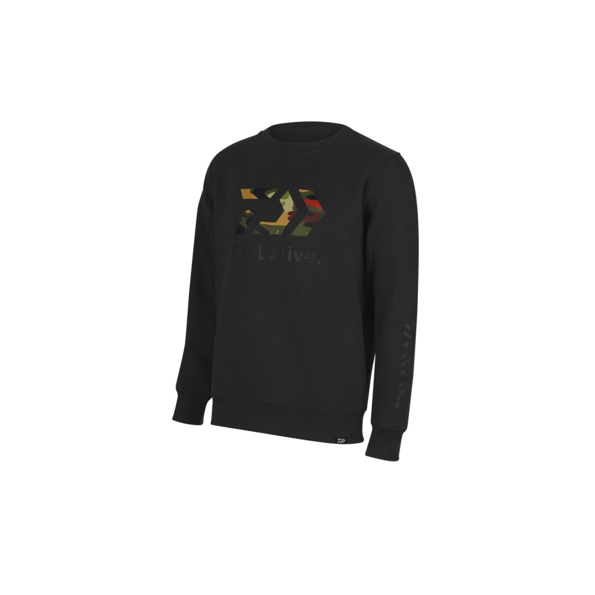 Bluza Daiwa D-VEC Crew Neck Camo roz.L - charcoal