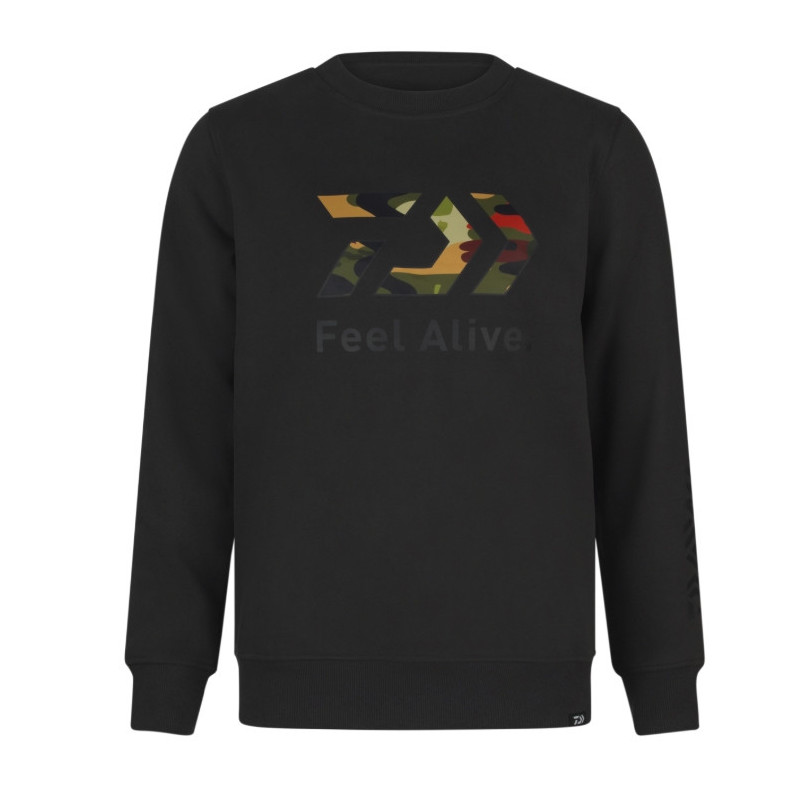 Bluza Daiwa D-VEC Crew Neck Camo roz.XL - charcoal
