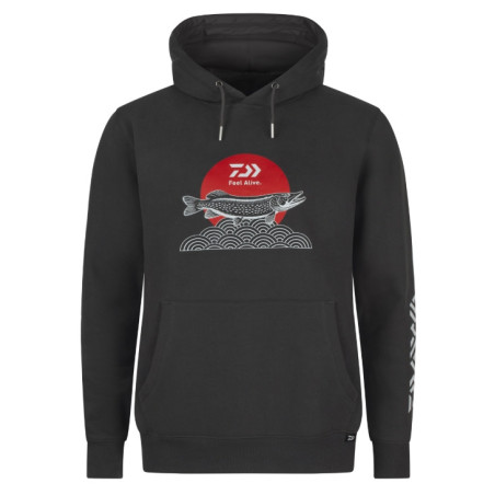 Bluza Daiwa Hoodie Japan Pike roz.L - charcoal