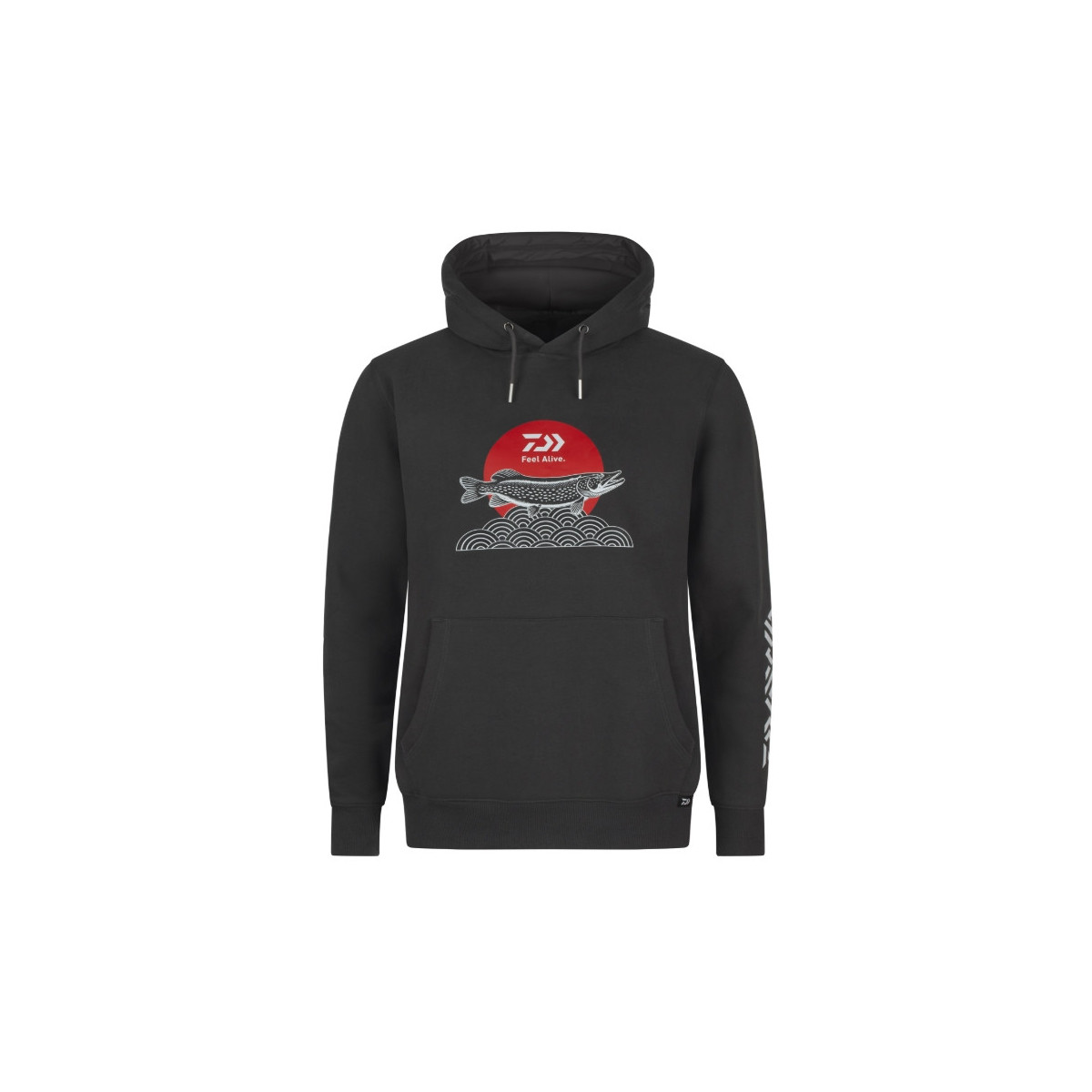 Bluza Daiwa Hoodie Japan Pike roz.XL - charcoal