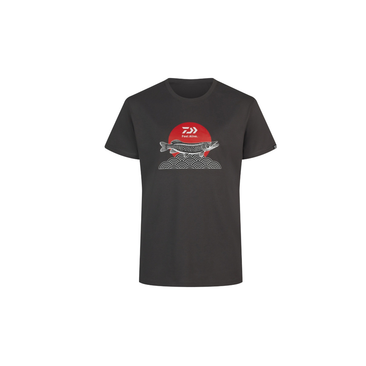 T-Shirt Daiwa T-Shirt Japan Pike roz.L - charcoal T-Shirt Daiwa T-Shirt Japan Pike roz.L - charcoal