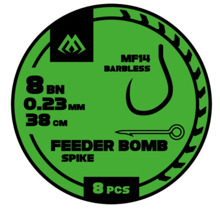 Przypon FB Mikado MF14 z igłą hak bez zadziora nr6 / 38cm / 0.25mm