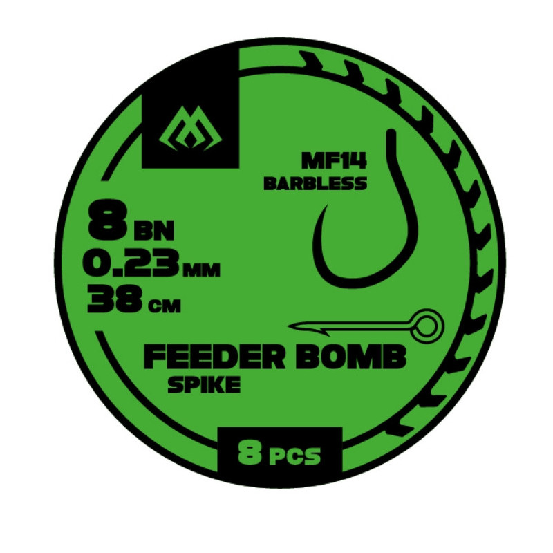 Przypon FB Mikado MF14 z igłą hak bez zadziora nr10 / 38cm / 0.20mm