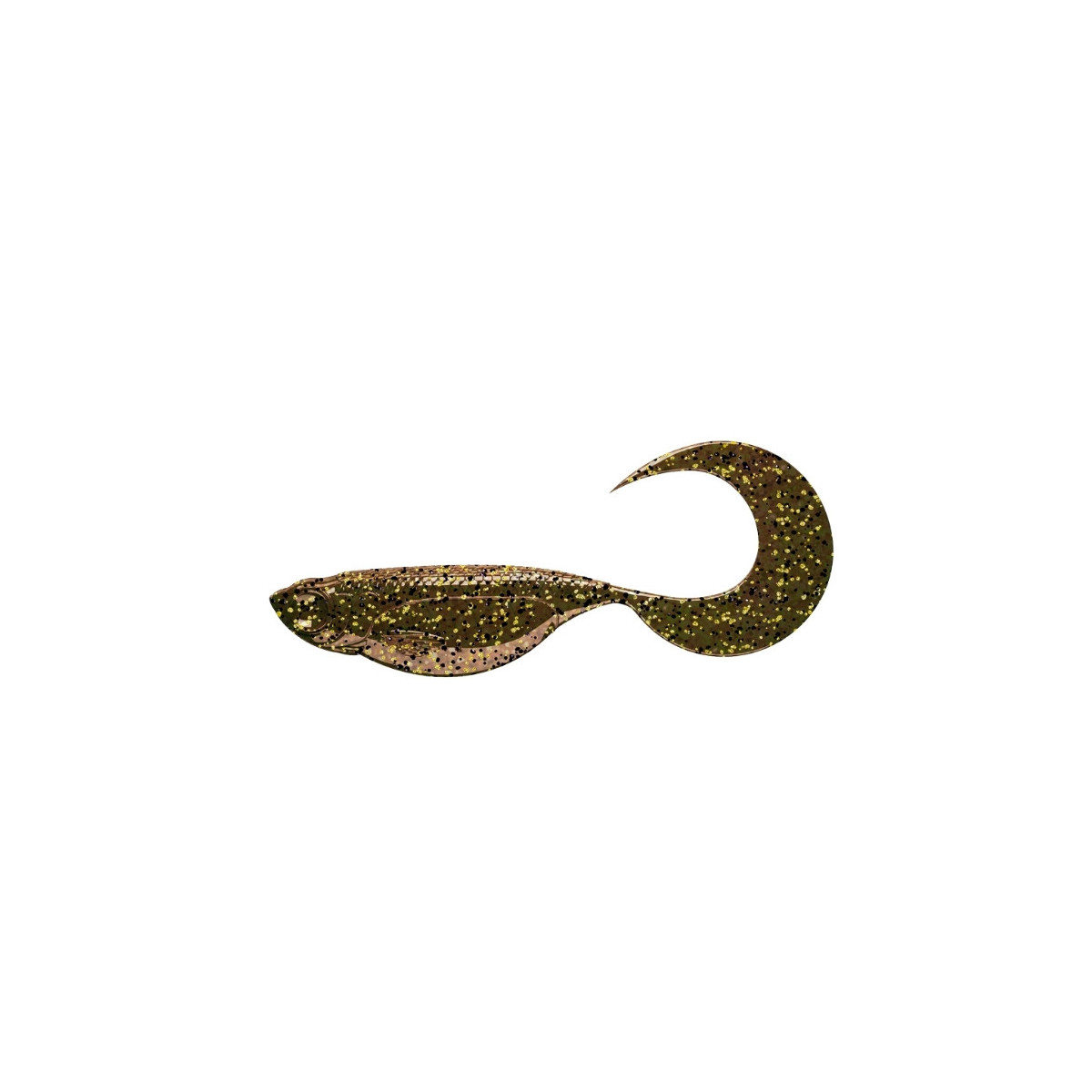 Przynęta Libra Lures EMBRION TWIST TAIL 1.75" 4.5cm 12szt. - 033 MOTOR OIL BROWN - RYBA