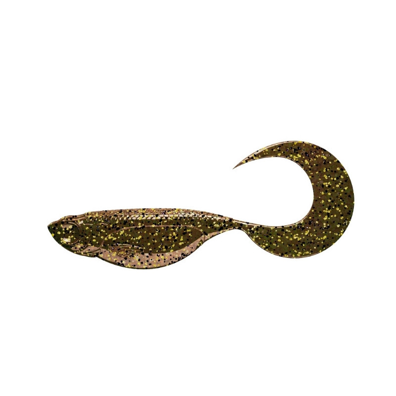 Przynęta Libra Lures EMBRION TWIST TAIL 1.75" 4.5cm 12szt. - 033 MOTOR OIL BROWN - RYBA
