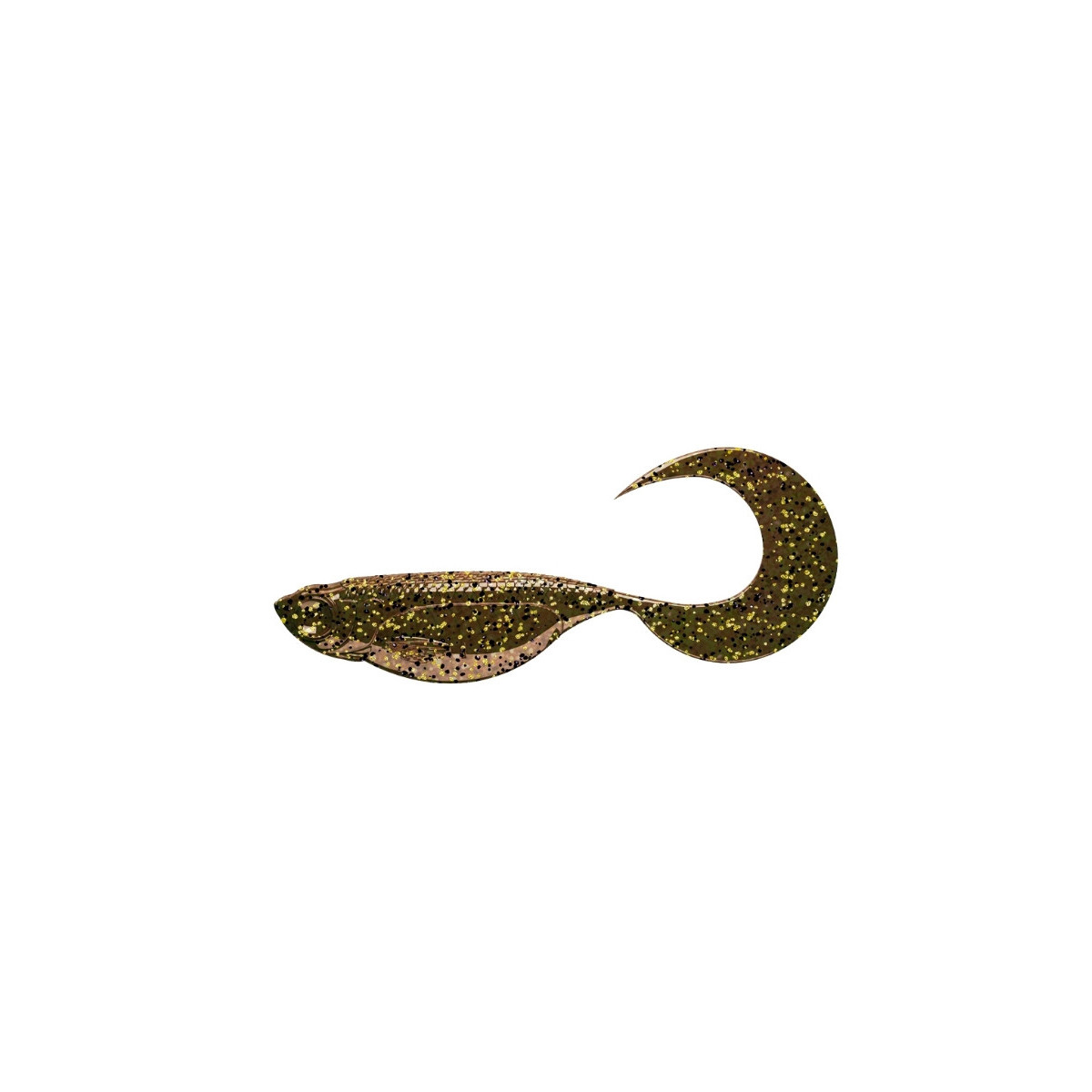 Przynęta Libra Lures EMBRION TWIST TAIL 2,5" 6,5cm 10szt. - 033 MOTOR OIL BROWN - RYBA