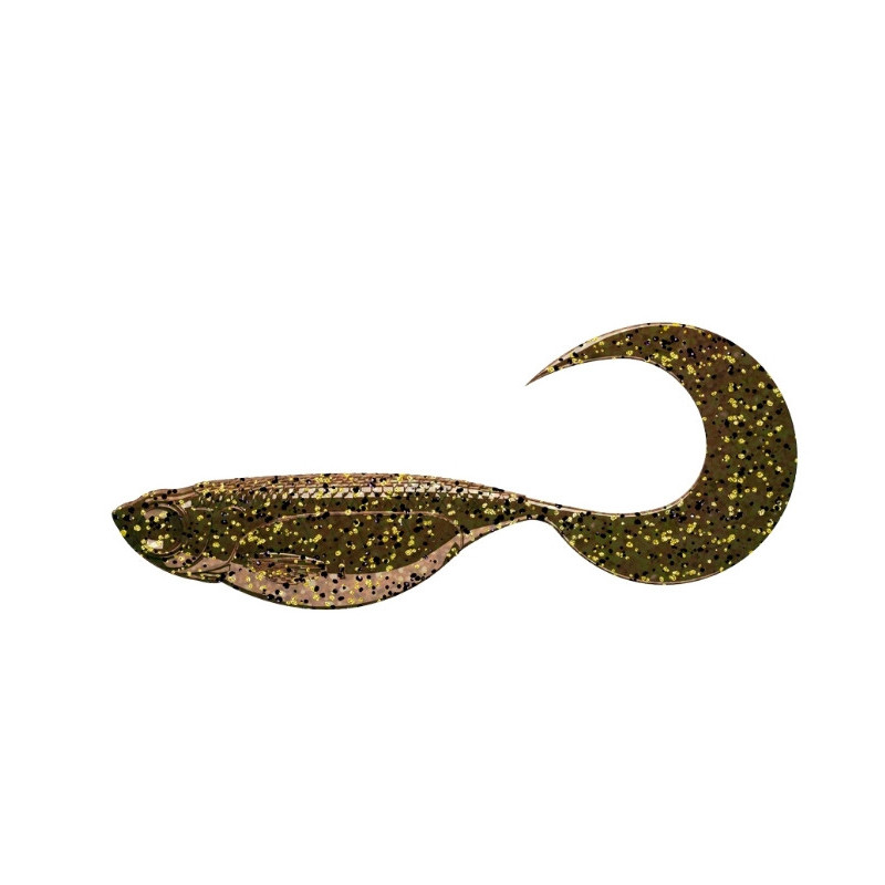 Przynęta Libra Lures EMBRION TWIST TAIL 2,5" 6,5cm 10szt. - 033 MOTOR OIL BROWN - RYBA