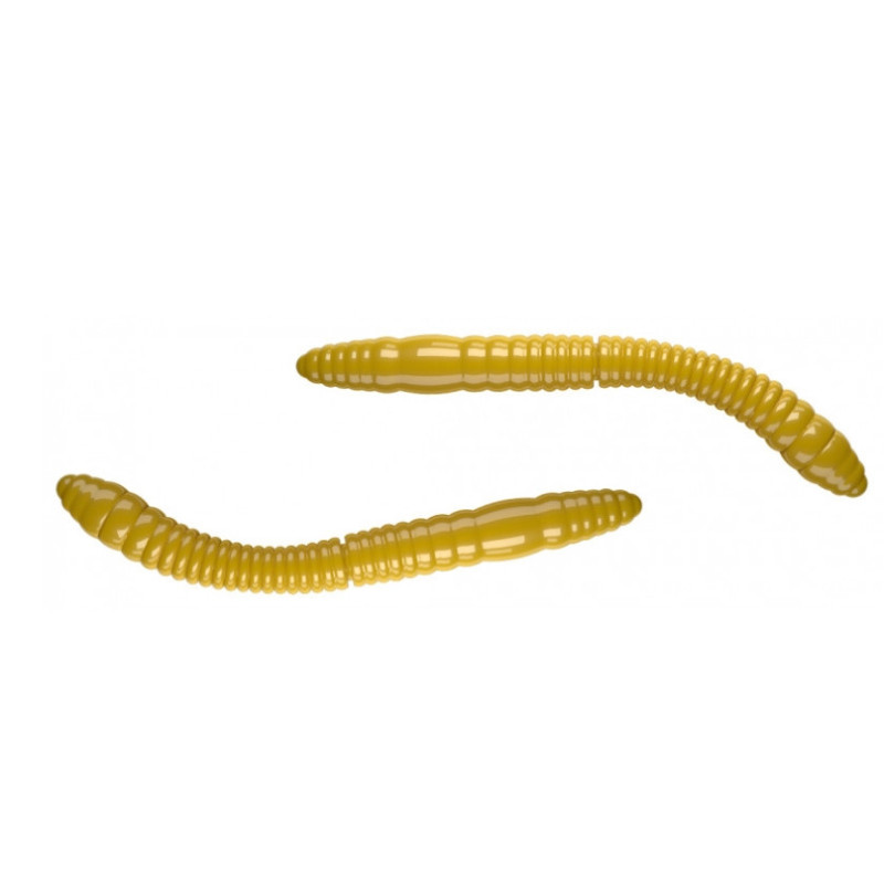 Przynęta Libra Lures FATTY D'WORM TOURNAMENT 5.5cm 12szt. - 007 yellow - BEZ ZAPACHU
