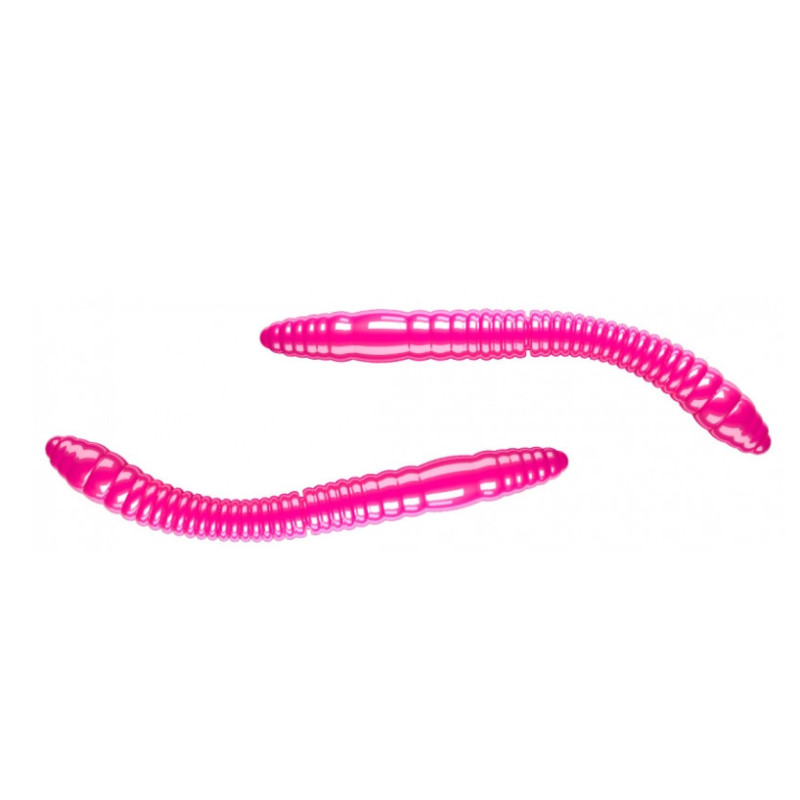 Przynęta Libra Lures FATTY D'WORM TOURNAMENT 5.5cm 12szt. - 019 hot pink - BEZ ZAPACHU