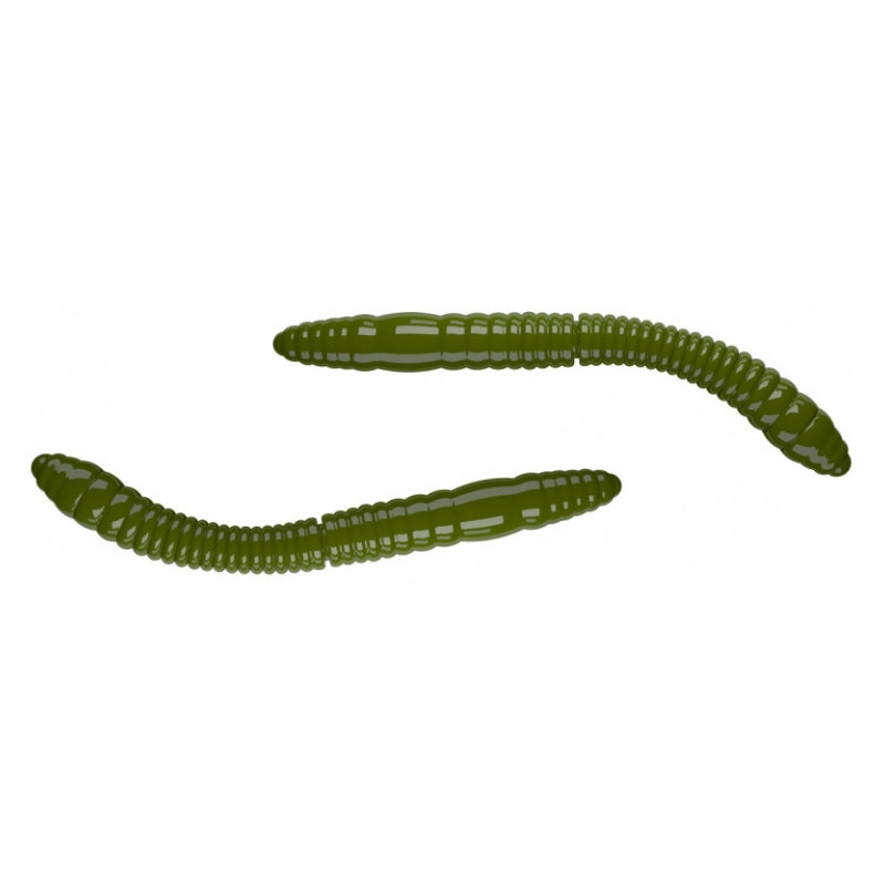 Przynęta Libra Lures FATTY D'WORM TOURNAMENT 5.5cm 12szt. - 031 olive - BEZ ZAPACHU