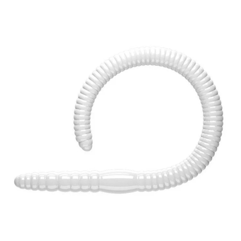 Przynęta Libra Lures FLEX WORM JUNIOR 6.5cm 15szt. - 004 silver pearl - BEZ ZAPACHU