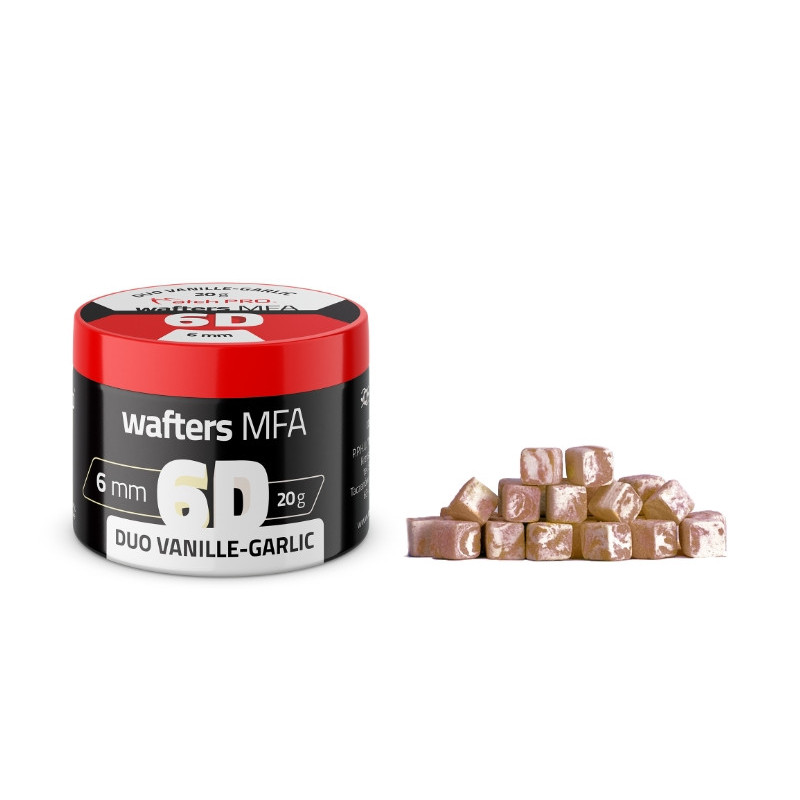 Przynęta hakowa Match Pro 6D Wafter 6x6mm 20g - Duo VANILLE-GARLIC