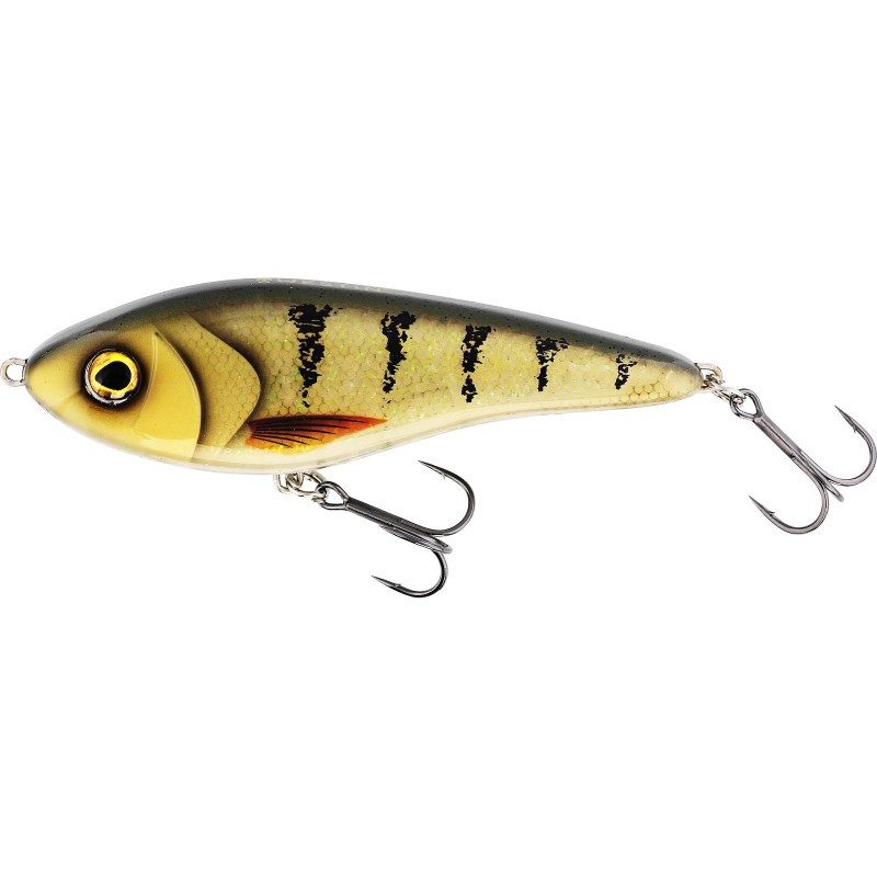 Wobler Westin JERK 14cm 60g SUSPENDING - 3D AMBER PERCH