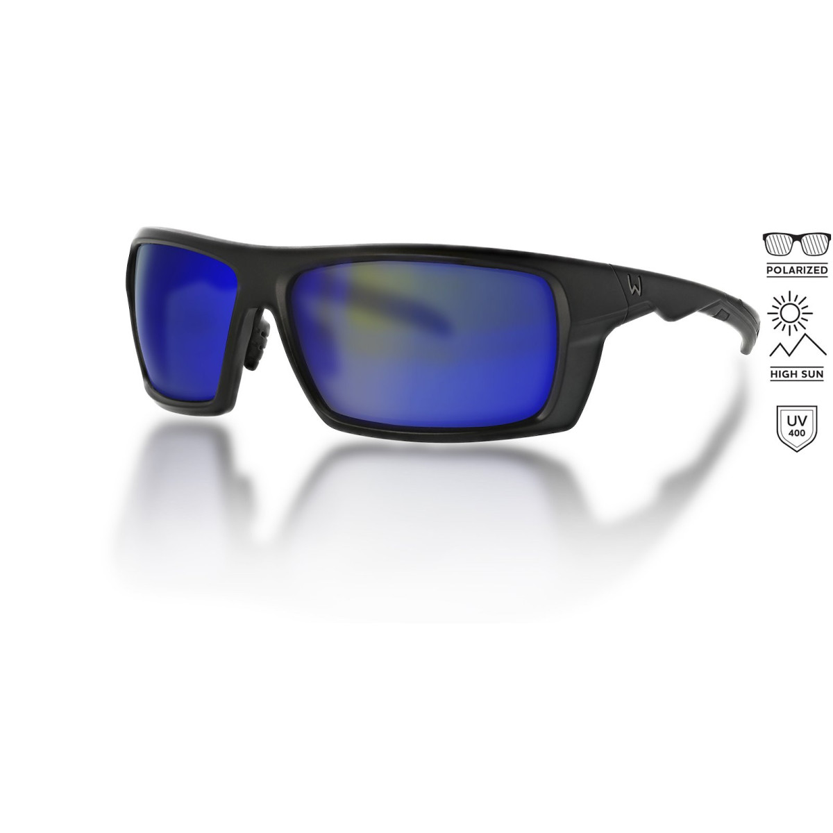 Okulary Westin W6 SPORT 30 - MATTE BLACK LB SMOKE LM BLUE AR BLUE