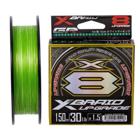 Plecionka YGK X-Braid Upgrade X8 150m / 0,148mm / jasnozielony