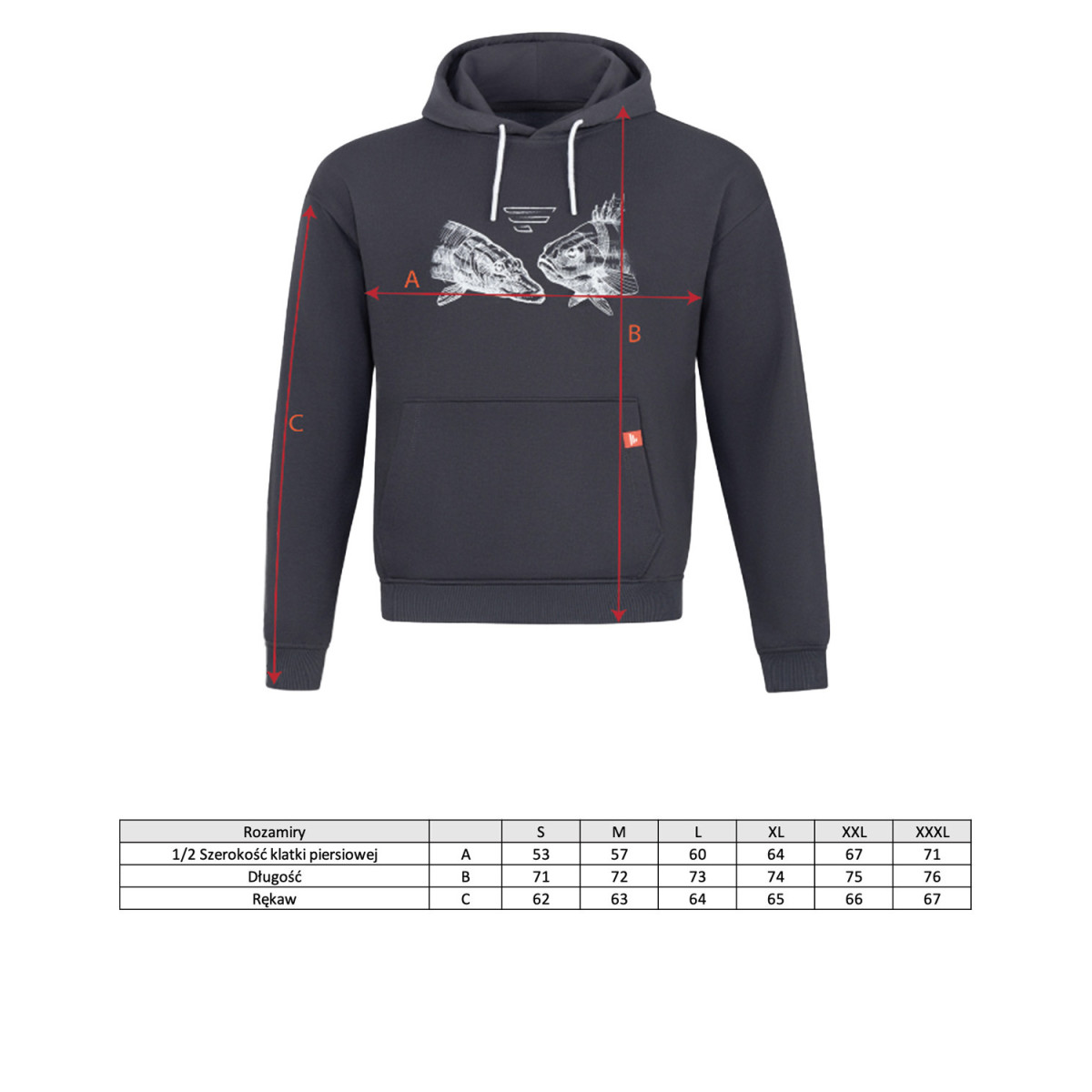 Bluza Favorite Fish dialog XL - dark grey Bluza Favorite Fish dialog XL - dark grey