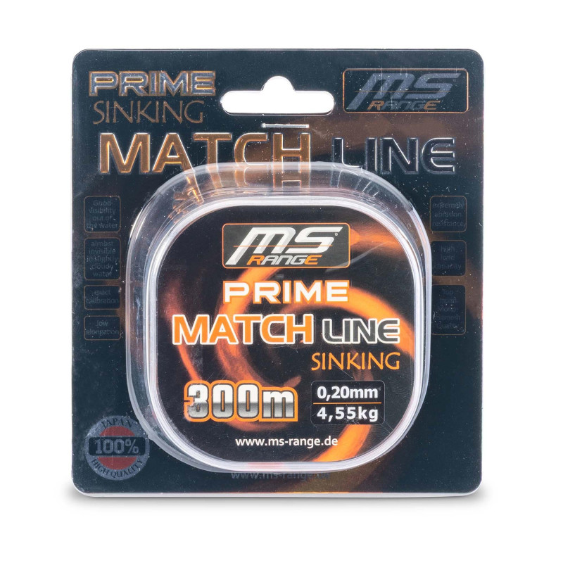 Żyłka MS-RANGE Prime Match sinking Line 300m 0,23mm / 5,80Kg