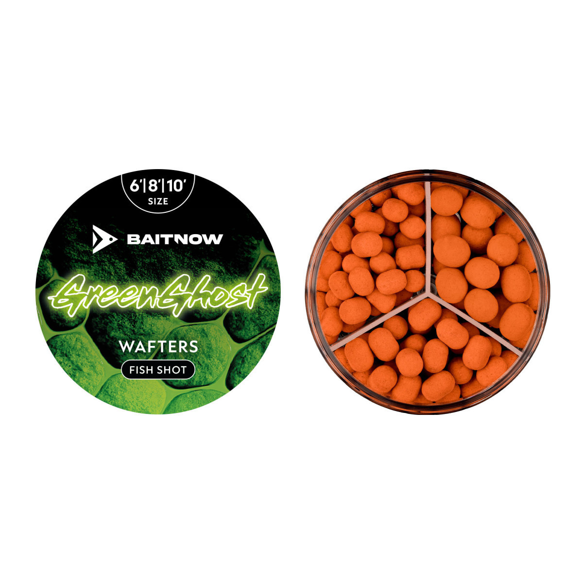 Przynęta BaitNow Wafters 6, 8, 10mm - Green Ghost