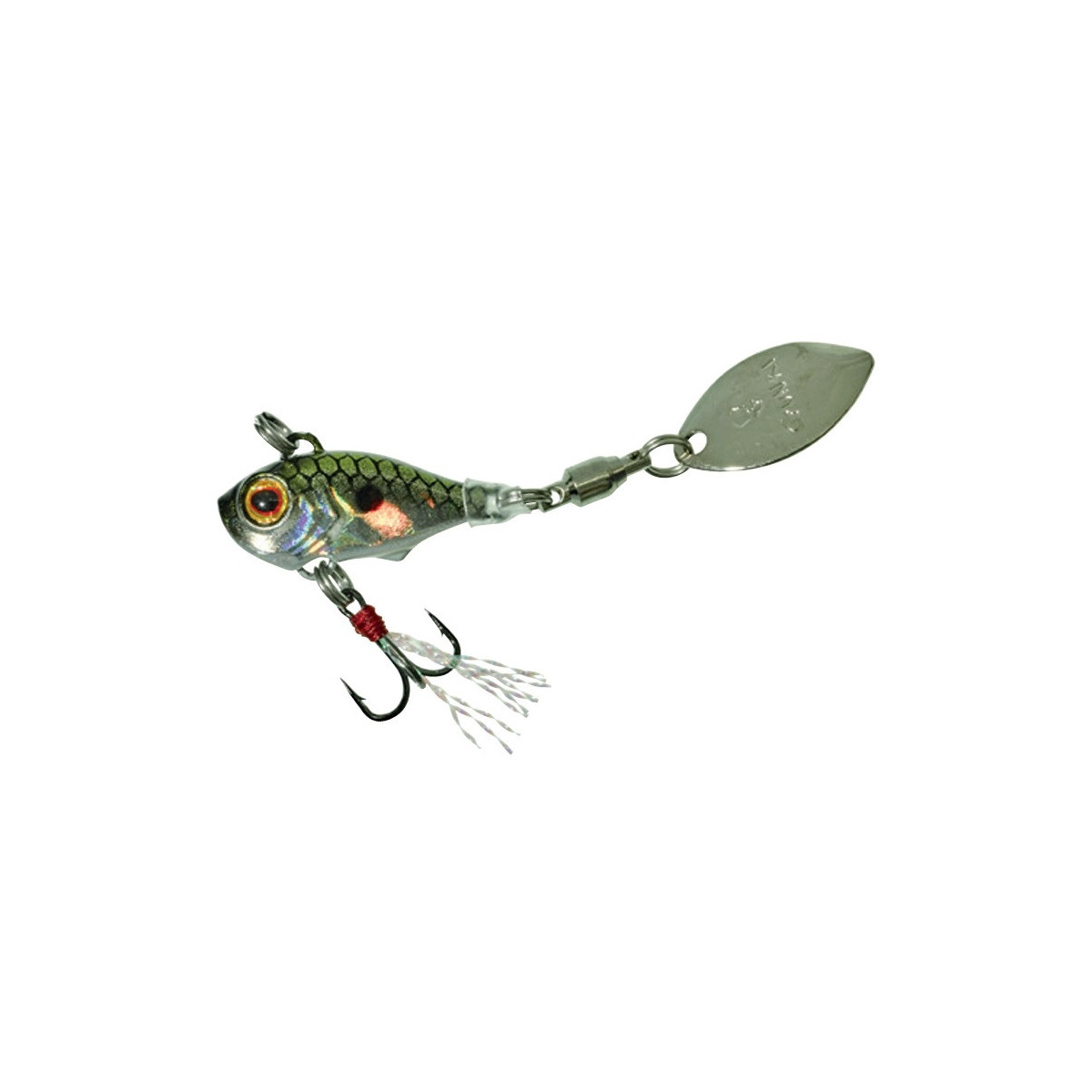 Wirujące ogonek GUNKI SHOCKER VIB 4.5 2,2cm - GREEN FRY