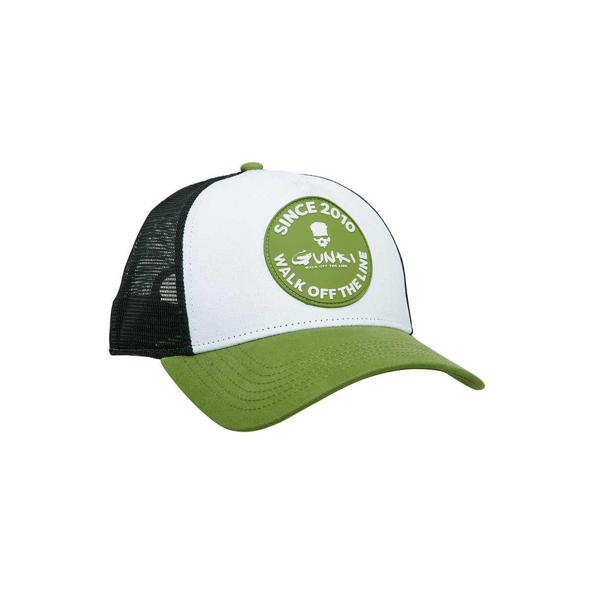 Czapka z daszkiem Gunki SUMMER - biały/zielony