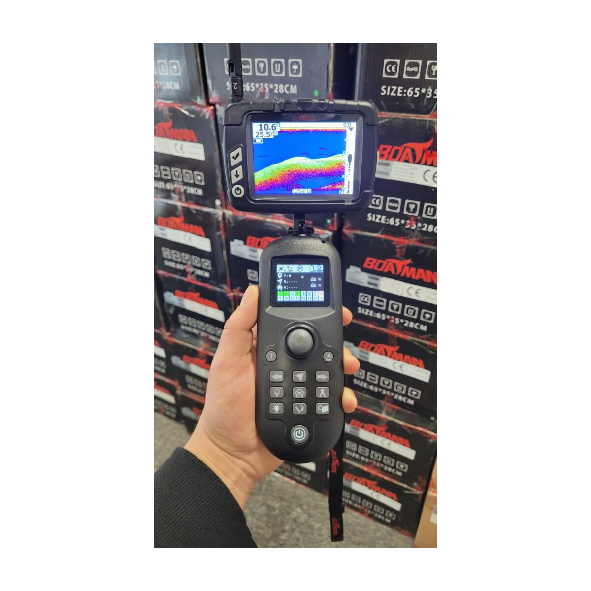 Łódka zanętowa BOATMAN Actor Pro GPS, Echosonda SN2.4 ACPROGE