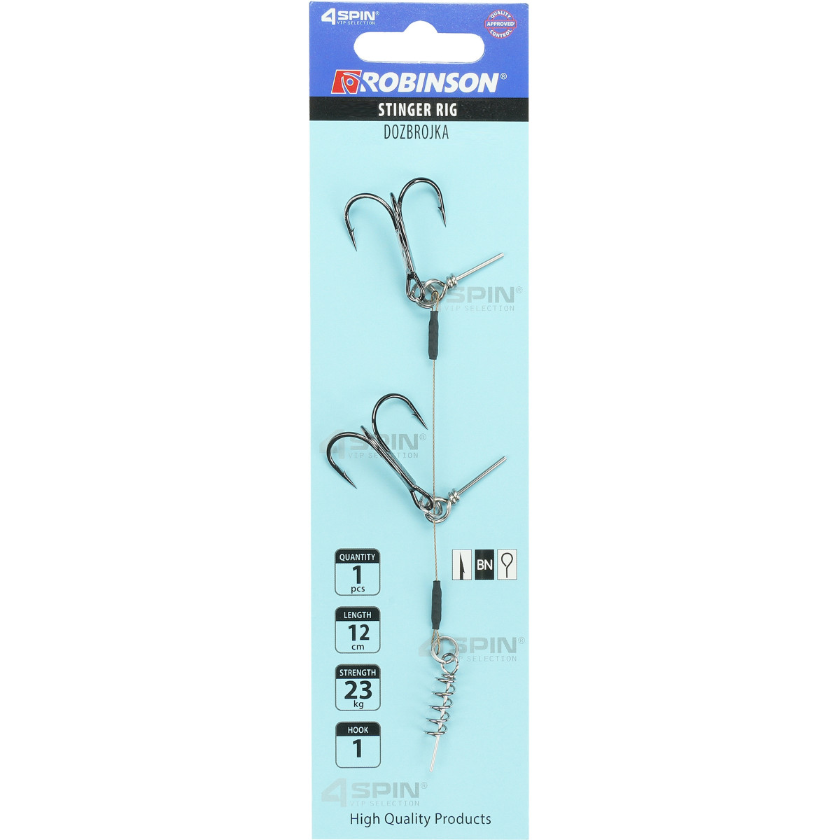 Dozbrojka stalowa Robinson dwie kotwice przesuwna 9cm / 23kg