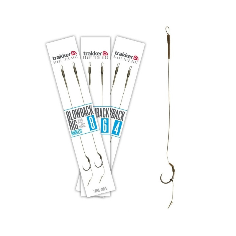 Przypony Trakker Blowback Rig Barbless hak4 / 25lb