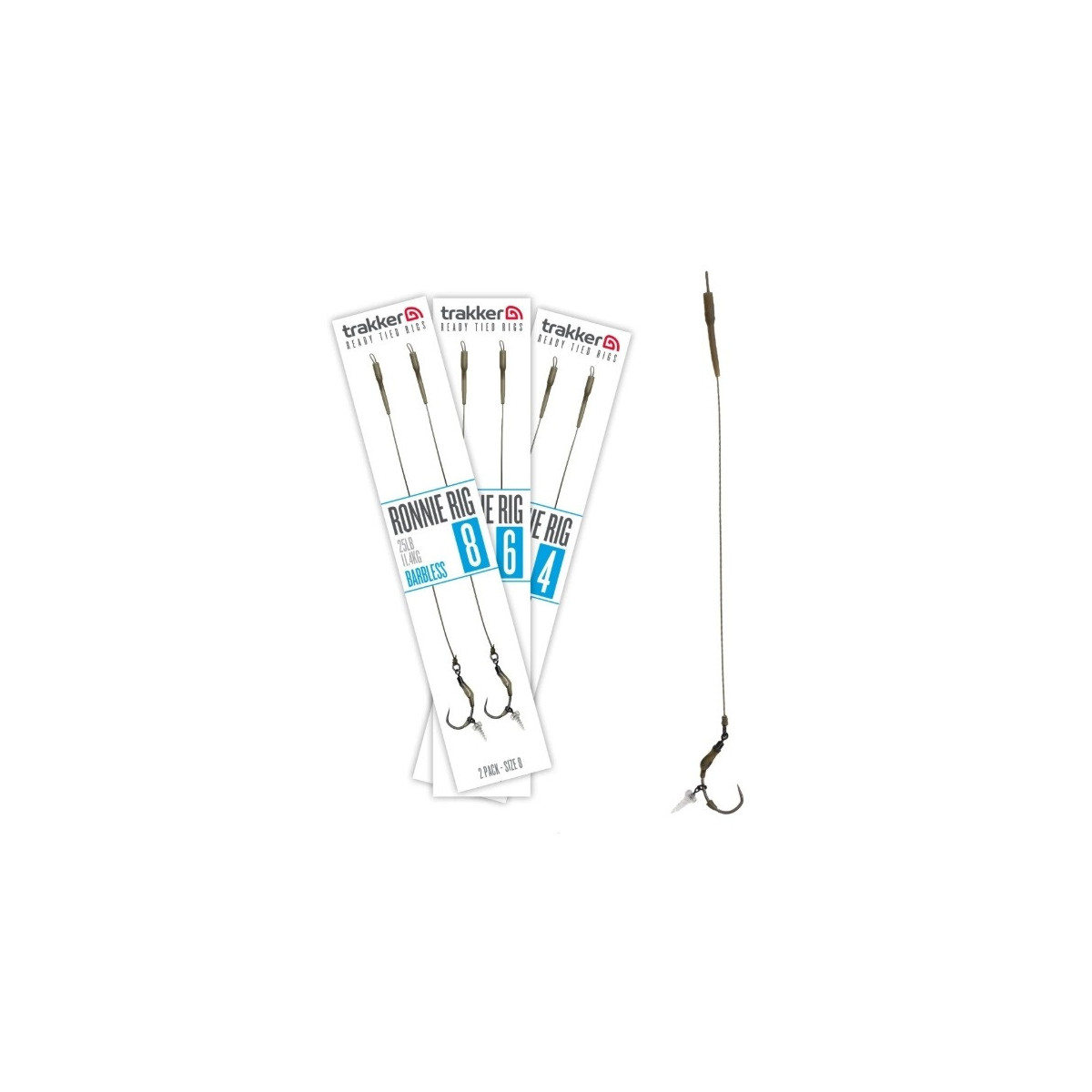 Przypon Trakker Ronnie Rig Barbless hak4 / 25lb