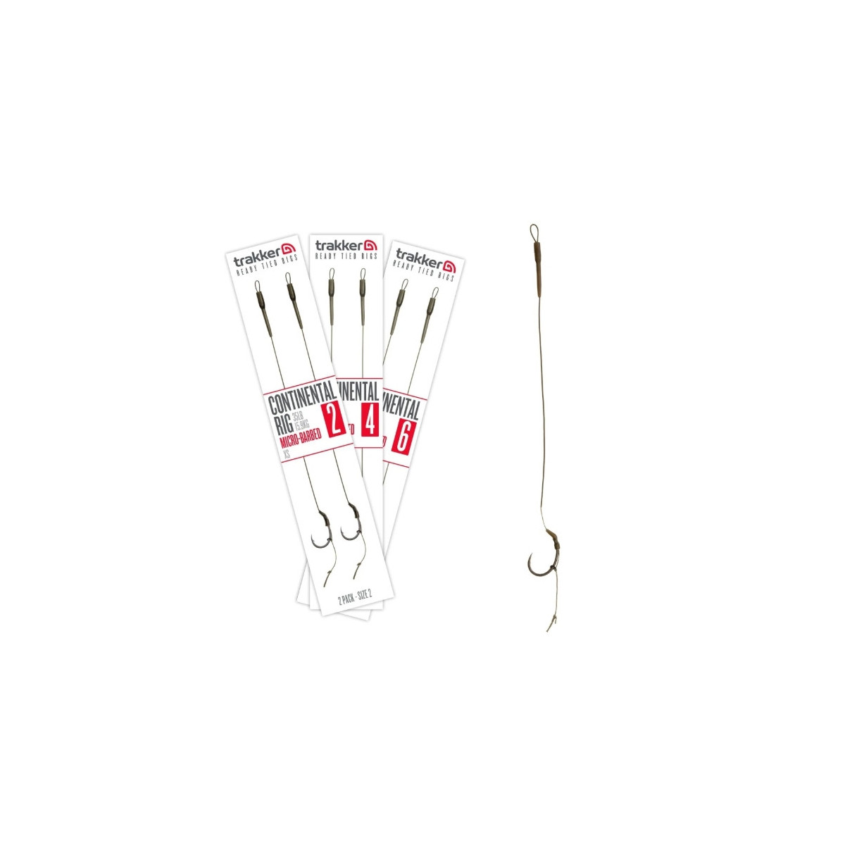 Przypon Trakker Continental Rig Micro Barbed hak2 / 35lb Przypon Trakker Continental Rig Micro Barbed hak2 / 35lb