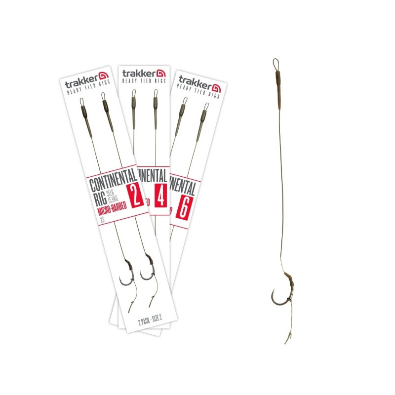 Przypon Trakker Continental Rig Micro Barbed hak2 / 35lb Przypon Trakker Continental Rig Micro Barbed hak2 / 35lb