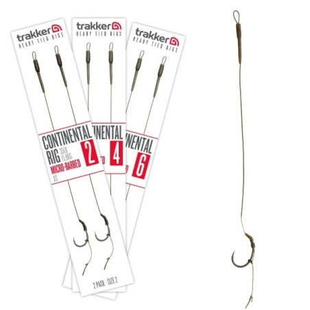 Przypon Trakker Continental Rig Micro Barbed hak4 / 35lb