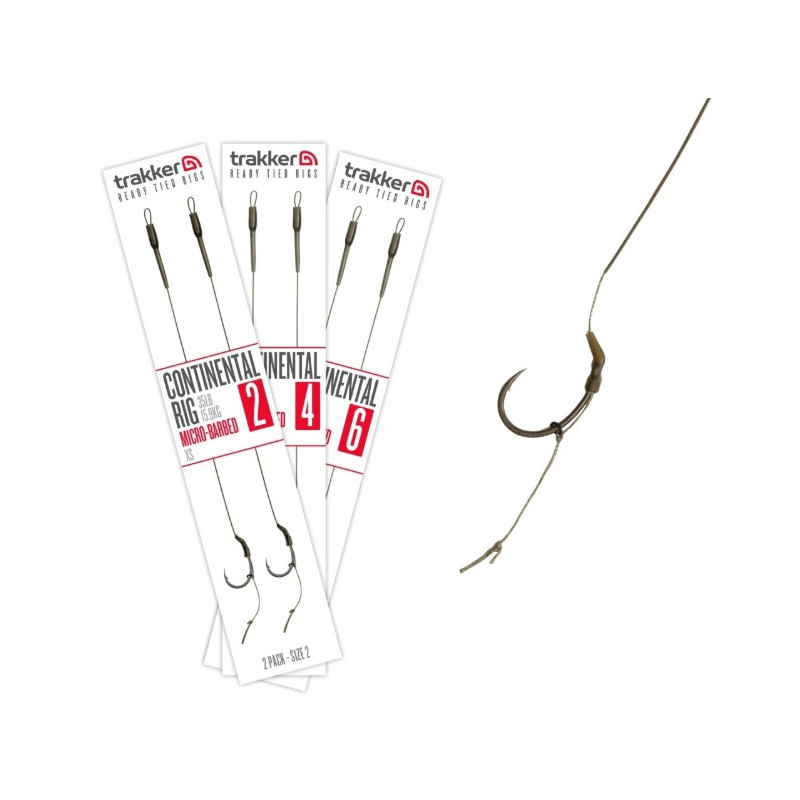 Przypon Trakker Continental Rig Micro Barbed hak4 / 35lb