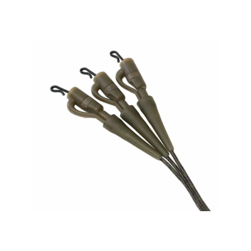 Gotowe zestawy  z leadcorem i bezpiecznym klipsem Trakker Leadcore Leadclip Leader 75cm / 45lb