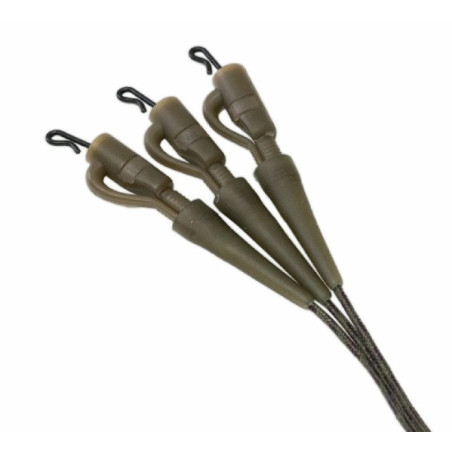 Gotowe zestawy  z leadcorem i bezpiecznym klipsem Trakker Leadcore Leadclip Leader 75cm / 45lb