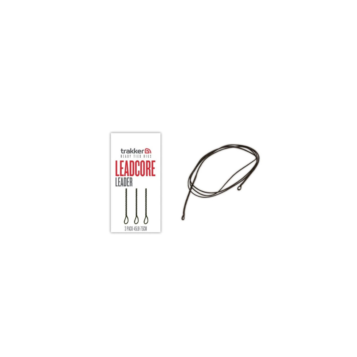 Gotowy leader z leadcoru Trakker Leadcore Leader 75cm / 45lb