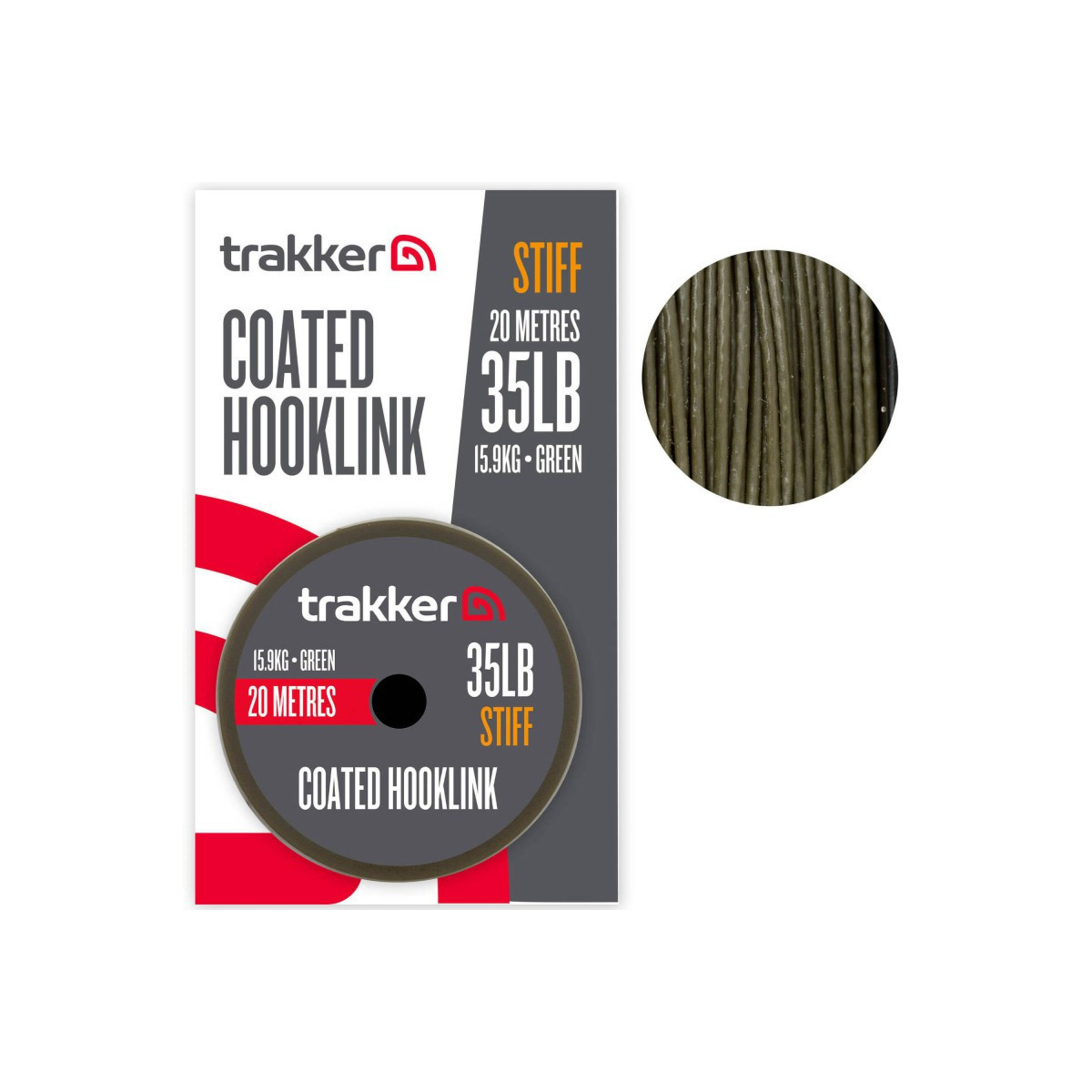 Plecionka Trakker Stiff Coated Hooklink 20m / 35lb / 15,9kg