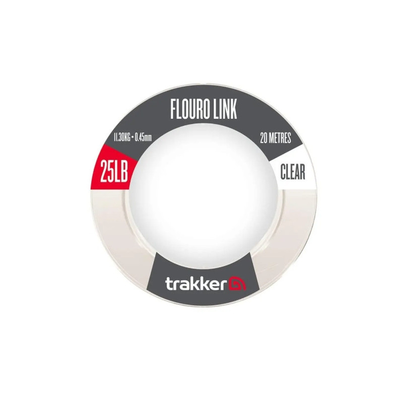 Materiał Przyponowy Fluorocarbon Trakker Fluoro Link 20m / 0,45mm / 25lb / 11,30kg Materiał Przyponowy Fluorocarbon Trakker Fluoro Link 20m / 0,45mm / 25lb / 11,30kg