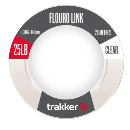 Materiał Przyponowy Fluorocarbon Trakker Fluoro Link 20m / 0,45mm / 25lb / 11,30kg Materiał Przyponowy Fluorocarbon Trakker Fluoro Link 20m / 0,45mm / 25lb / 11,30kg
