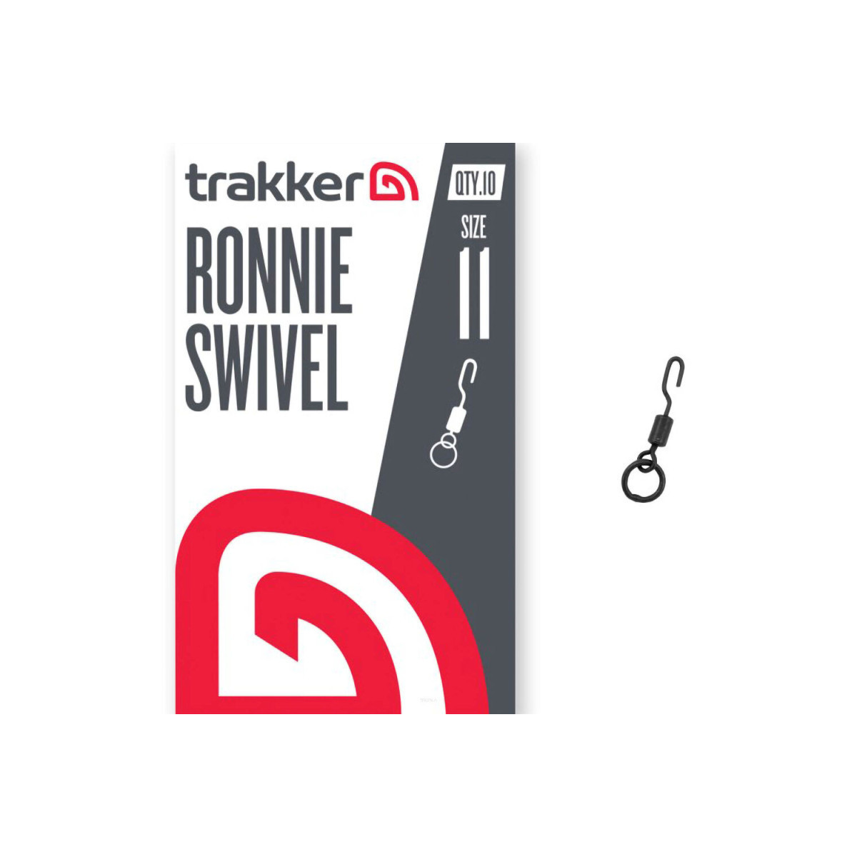 Krętlik z kółkiem do przyponu Ronnie Rig Trakker Ronnie Swivel roz.11