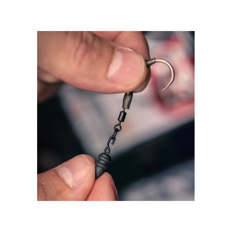 Szybkozłączka z obciążeniem do montażu haczyka w przyponie Ronnie Rig Trakker Clinga Ronnie Sleeve 3g