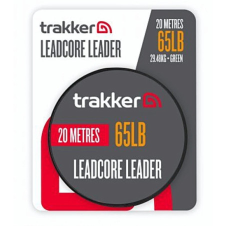 Materiał leadcore z ołowianym rdzeniem Trakker Leadcore Leader 20m / 65lb / 29,48kg