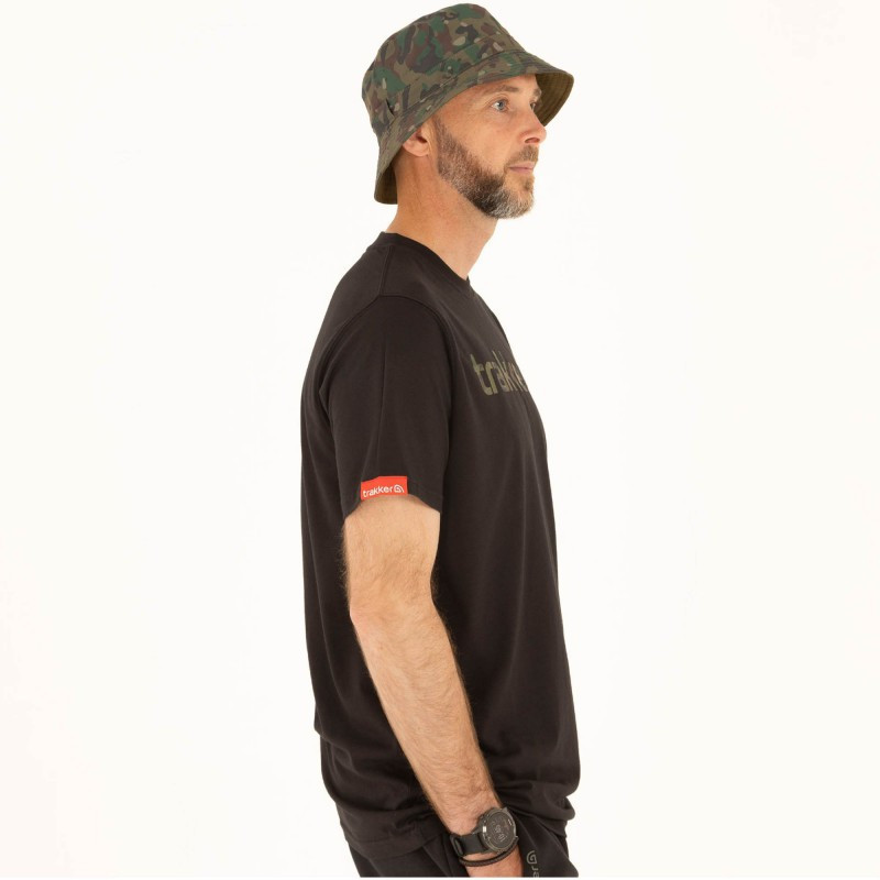 Koszulka Trakker CR Logo T-Shirt Black Camo roz.M