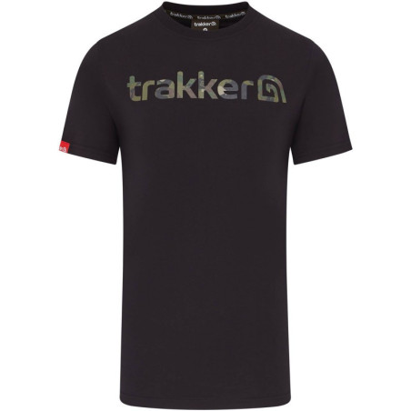 Koszulka Trakker CR Logo T-Shirt Black Camo roz.L