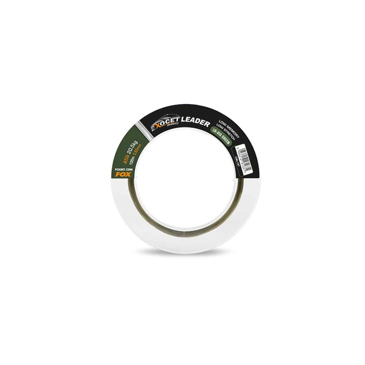 Żyłka Fox Exocet Pro (Low vis green) Leader 100m / 45lb / 0.60mm Żyłka Fox Exocet Pro (Low vis green) Leader 100m / 45lb / 0.60mm
