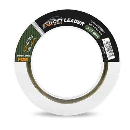 Żyłka Fox Exocet Pro (Low vis green) Leader 100m / 45lb / 0.60mm