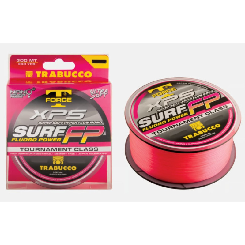 Żyłka TRABUCCO TF XPS SURF FP 300m / 0,25mm / Pink