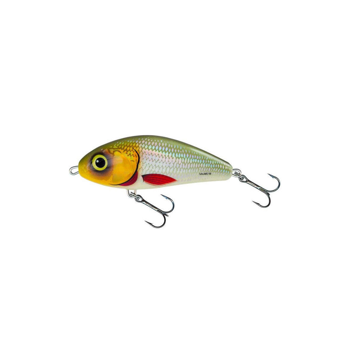 Wobler Salmo FATSO 8cm Floating - Silver Halo