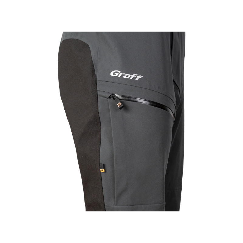 Spodnie z szelkami Graff 707-B/1 roz.2XL/176-182 - grafitowy
